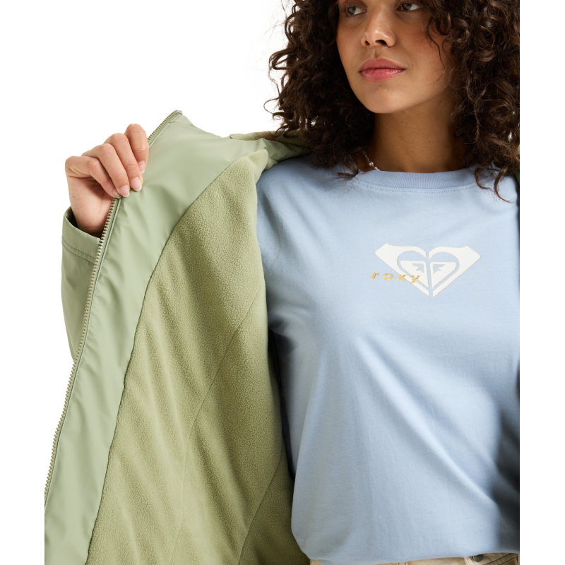 Roxy Rain Road Polar Zip - Sadetakki - Naiset | Hardloop
