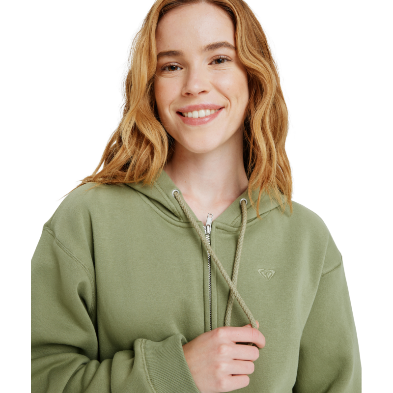 Roxy Surf Stoked Zipped Brushed - Munkjacka - Dam | Hardloop