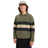 Loden Green Rugby Polo Stripe
