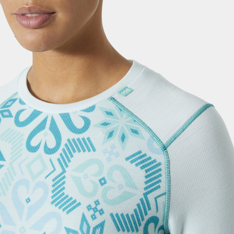 Helly Hansen Lifa Merino Midweight Graphi - Camiseta técnica - Mujer