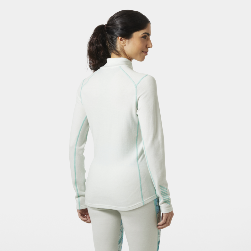 Helly Hansen Lifa Merino Midweight Graphic 1/2 Zip - Merino Wollen Shirt - Dames | Hardloop