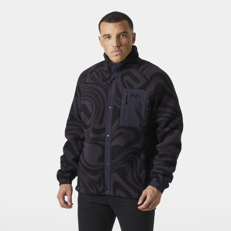 Helly Hansen Panorama Printed Pile Snap - Fleecejacke - Herren | Hardloop