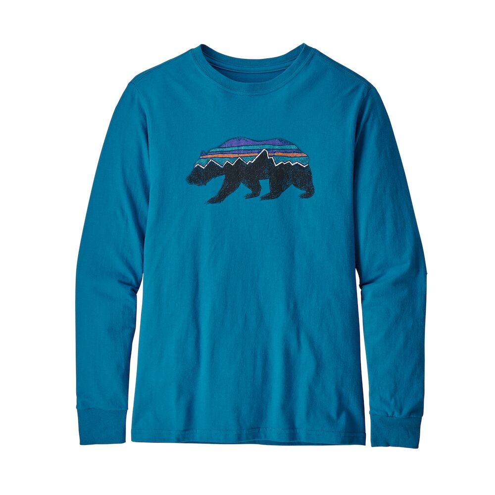 Patagonia Boys' L/S Graphic Organic T-Shirt - Bambini
