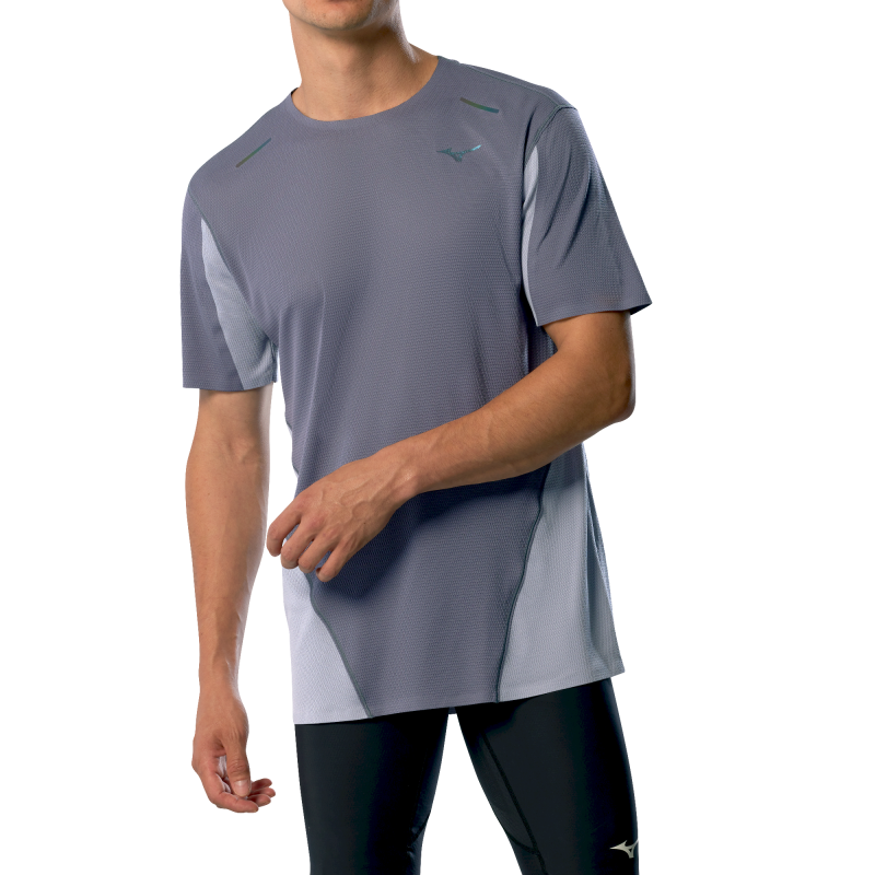 Mizuno Tech Light Dryaeroflow Short Sleeve Tee - T-shirt - Uomo | Hardloop