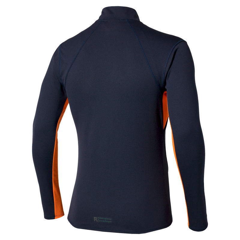 Mizuno Tech Thermal Charge Half Zip Long Sleeve Tee - Pánské triko | Hardloop