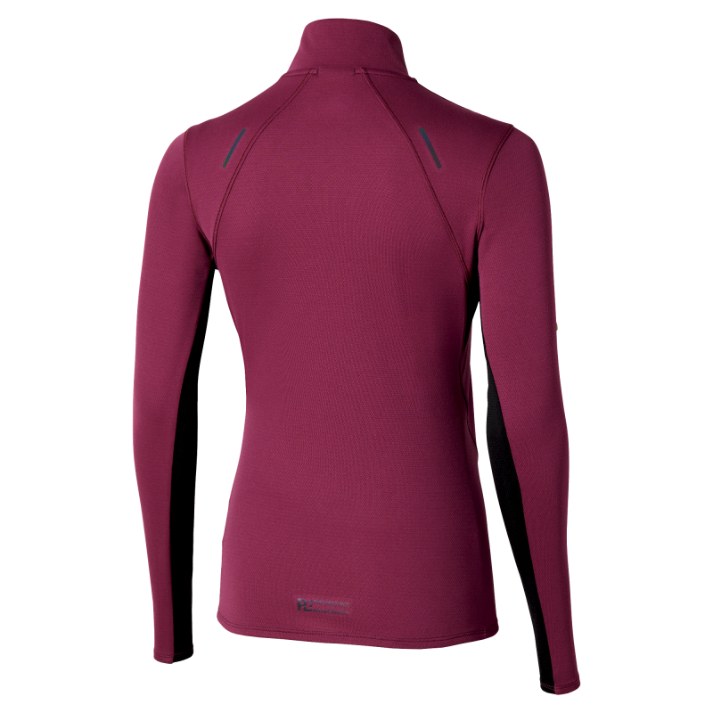 Mizuno Tech Thermal Charge Half Zip Long Sleeve Tee - Camiseta - Mujer | Hardloop