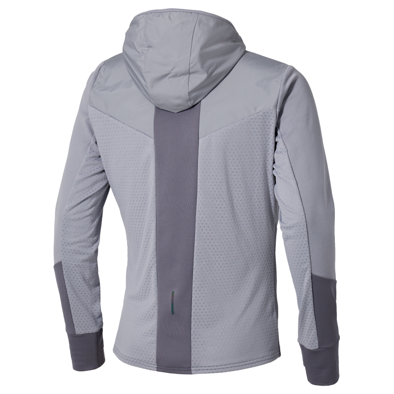 Mizuno Active Warmalite Hybrid Full Zip Hooded Long Sleeve Top