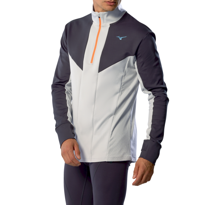 Mizuno Active Warmalite Half Zip Long Sleeve Top - Intimo - Uomo | Hardloop