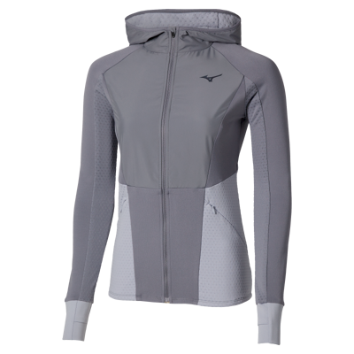 Active Warmalite Hybrid Full Zip Hooded Long Sleeve Top - Dámská běžecké vesta