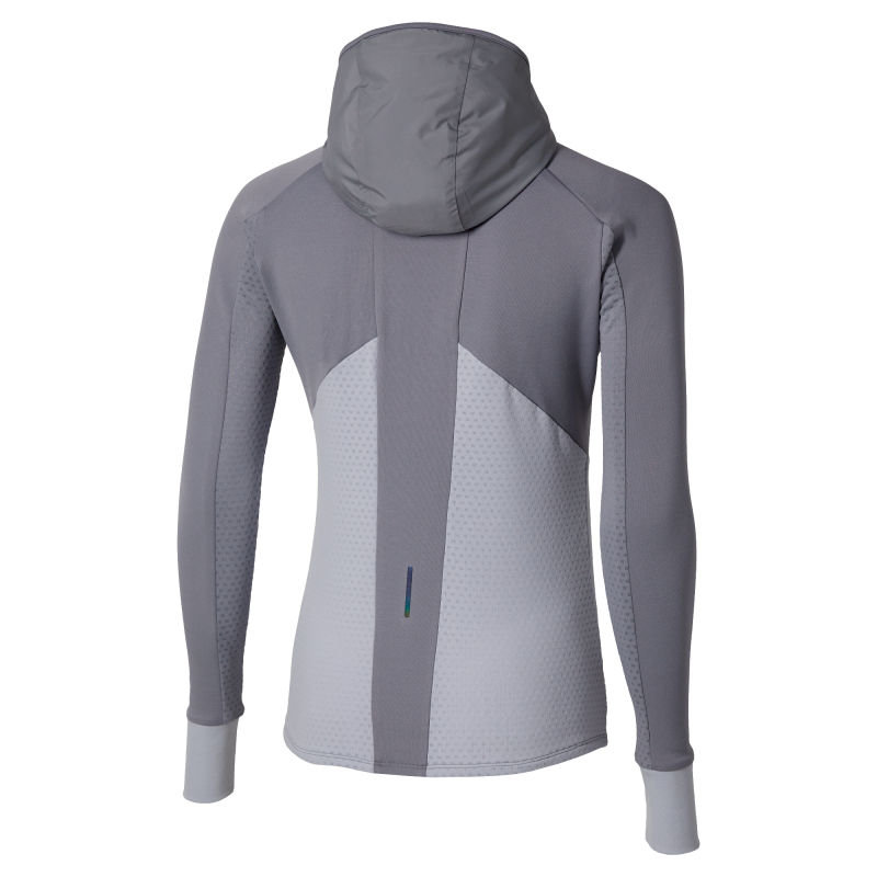 Mizuno Active Warmalite Hybrid Full Zip Hooded Long Sleeve Top - Laufjacke - Damen | Hardloop