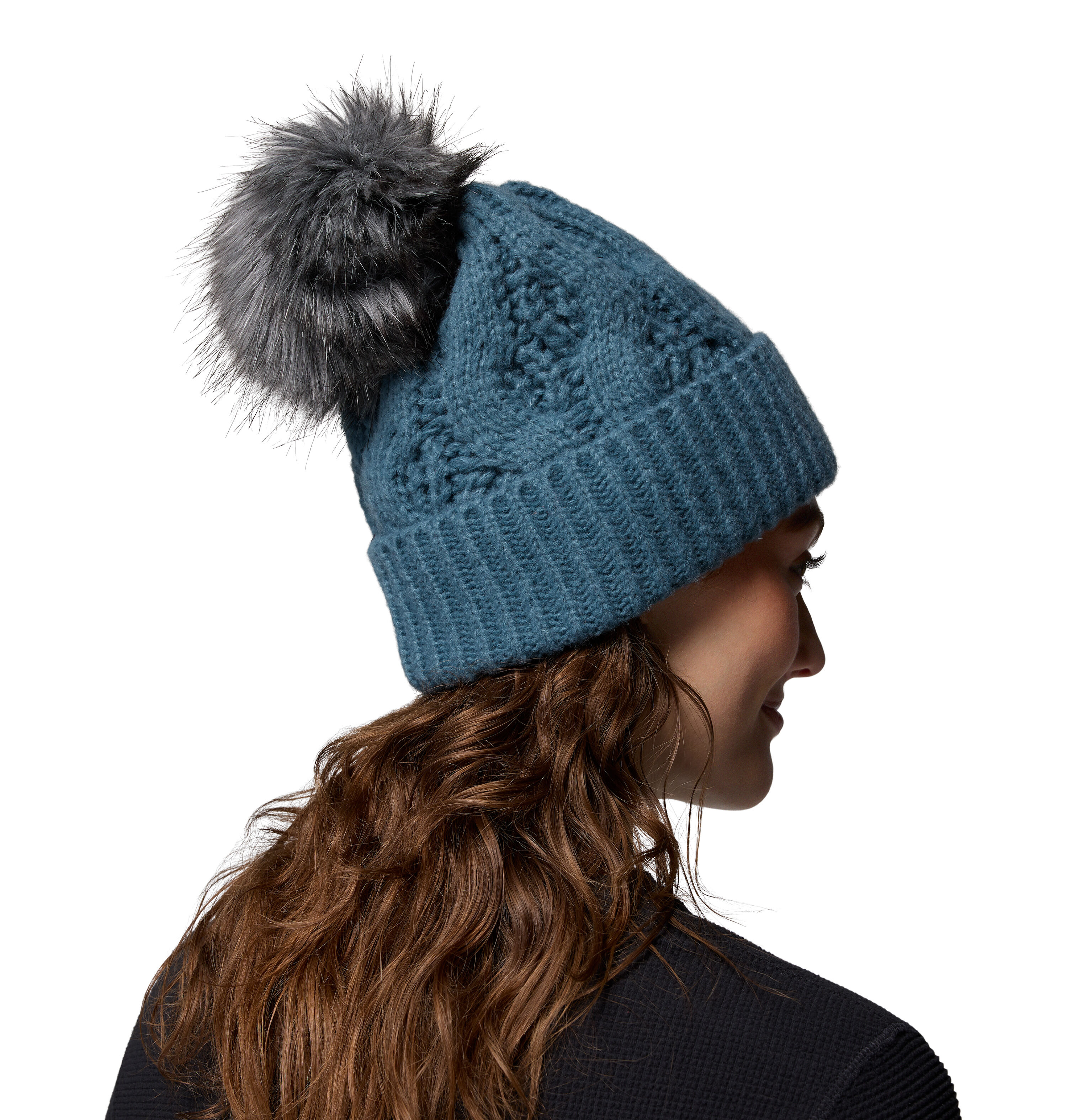 Columbia Boundless Days Cable Knit Pom Beanie - Bonnet femme | Hardloop