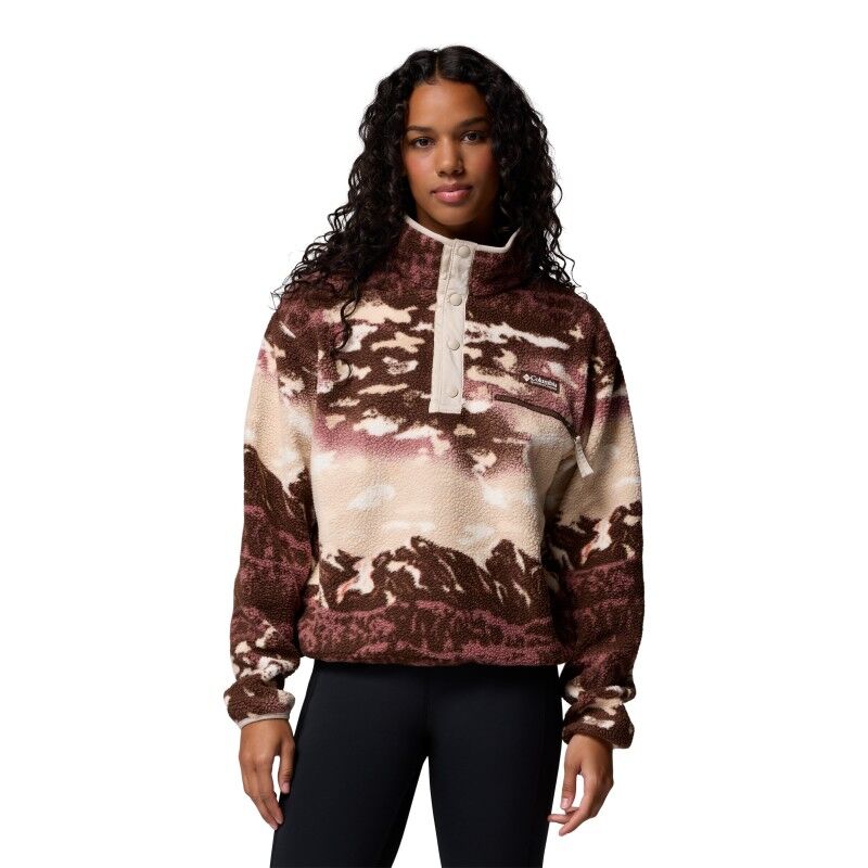 Columbia Helvetia II Printed Cropped Half Snap - Giacca in pile - Donna | Hardloop