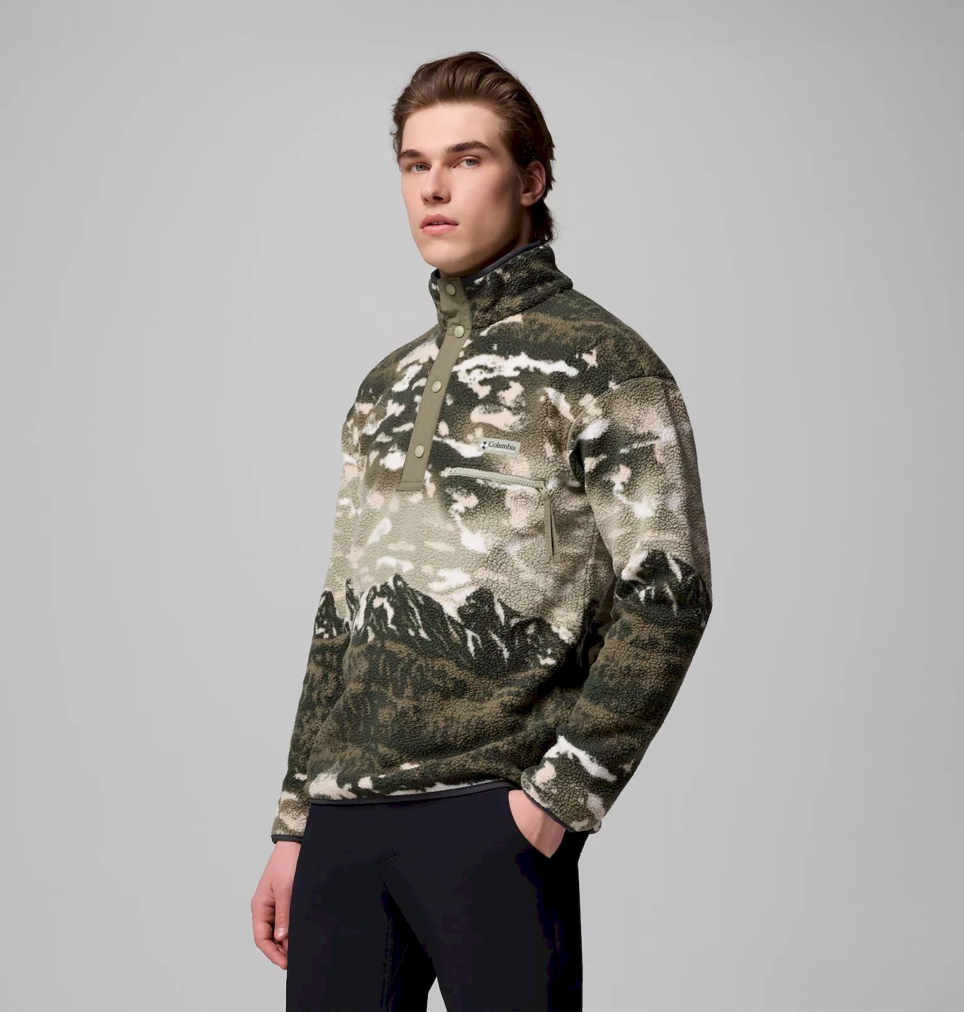 Columbia Helvetia II Printed Half Snap Fleece - Bluza polarowa meska | Hardloop