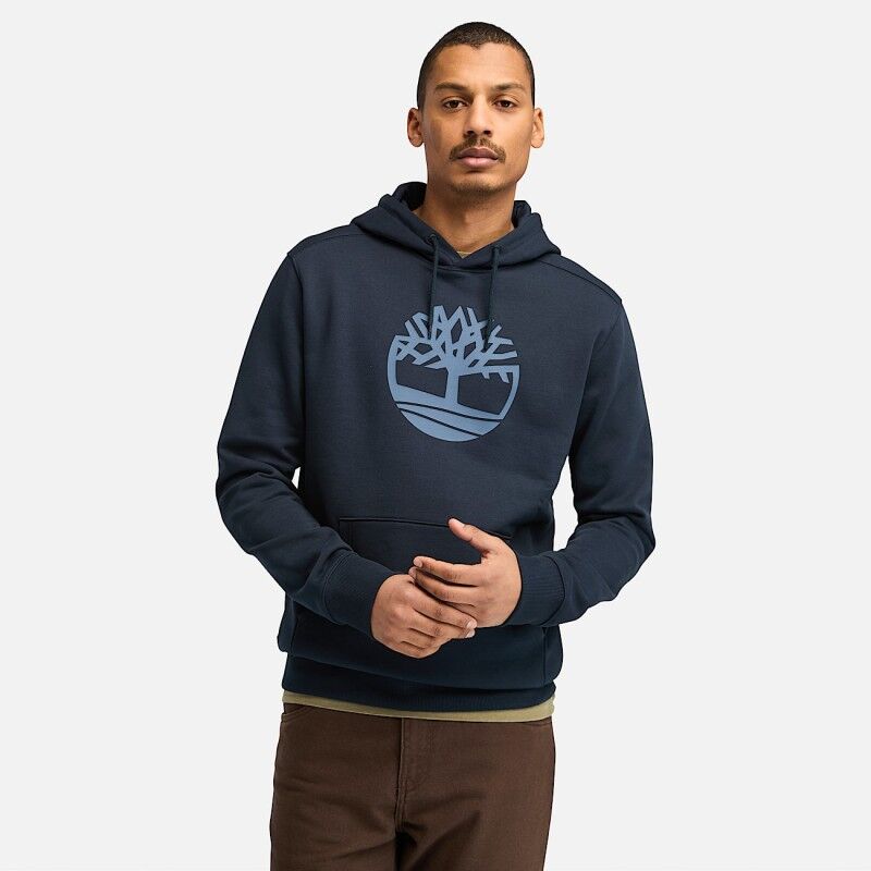 Timberland Kennebec River Tree Logo Hoodie - Munkjacka - Herr | Hardloop