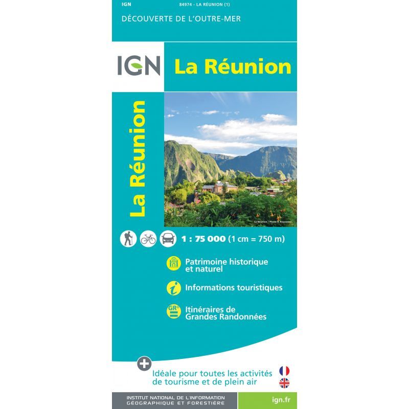 IGN La Reunion - Carte topographique | Hardloop