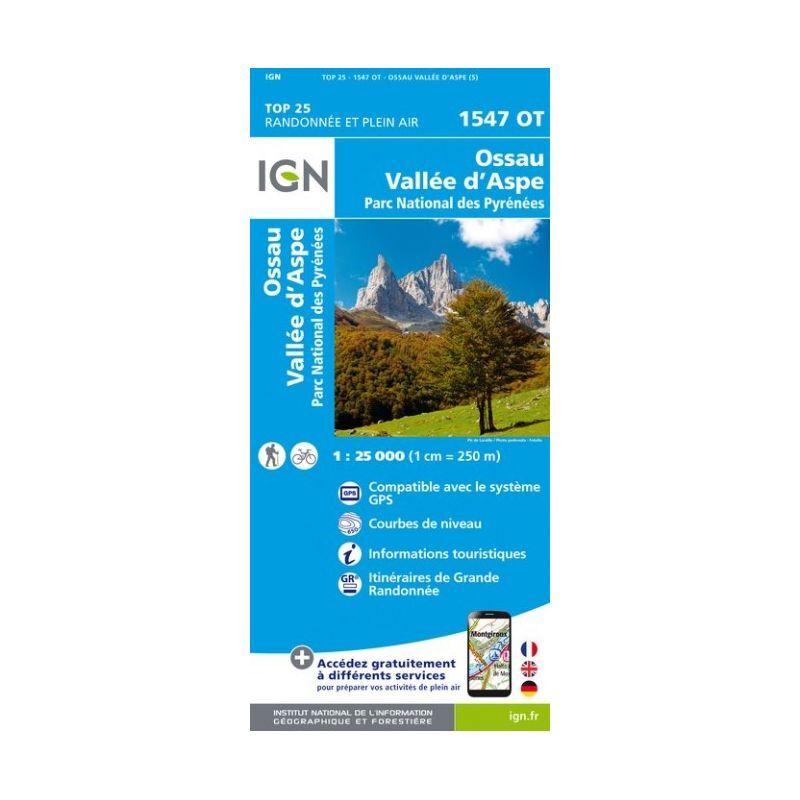 IGN Ossau / Vallée D'Aspe / Parc National des Pyrénées
