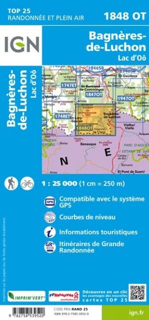 IGN Bagneres-De-Luchon / Lac D'Oo