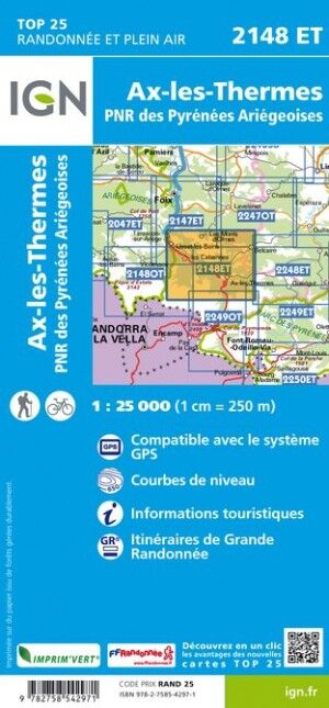 IGN Ax-Les-Thermes / PNR des Pyrénées-Ariégeoises