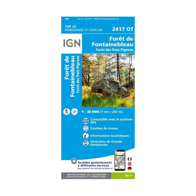IGN Forêts de Fontainebleau et des Trois Pignons