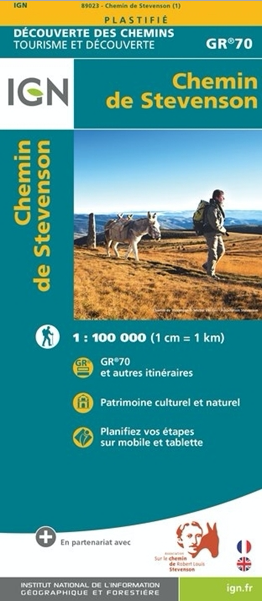IGN Chemin de Stevenson - Carte topographique | Hardloop