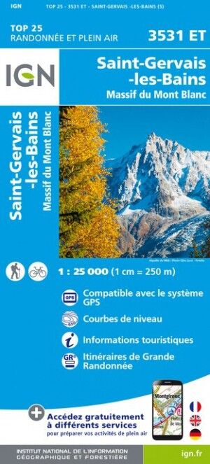 IGN Saint-Gervais-Les-Bains / Massif du Mont Blanc