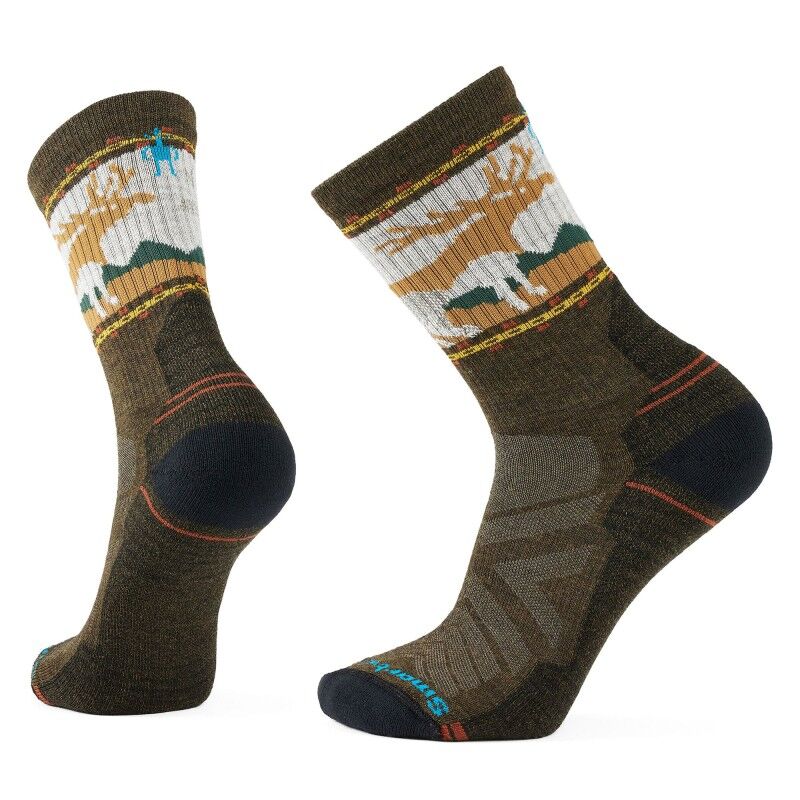 Smartwool Hike Light Cushion Mountain Moose Crew Socks - Calze da trekking - Uomo | Hardloop