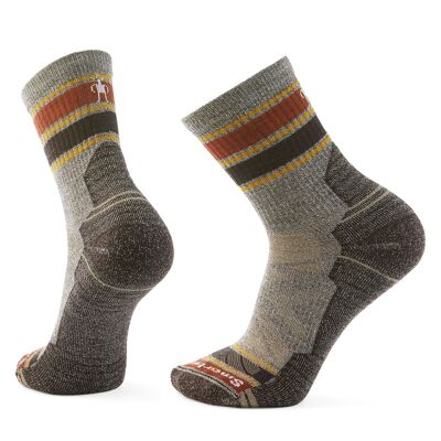 Hike Light Cushion Striped Mid Crew Socks - Hiking socks - Men's