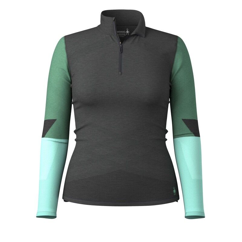 Smartwool Intraknit Thermal Merino Base Layer Colorblock 1/4 Zip ...