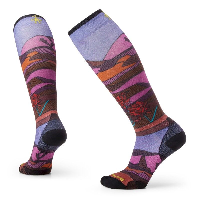Ski Zero Cushion Floral Field Print OTC Socks - Skisokken - Dames