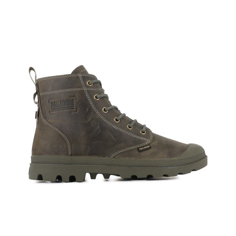 Palladium Pampa Hi Zip Cyber - Scarpe In Pelle Con Cerniera, Suola In Gomma, Stile Casual Robusto