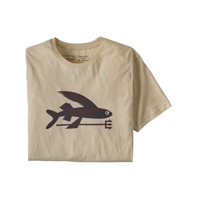 patagonia｜SHORT-SLEEVE T-SHIRTS/SLEEVELESS (M Flying Fi Patagonia Flying Fish Organic T-Shirt - T-shirt meski | Hardloop