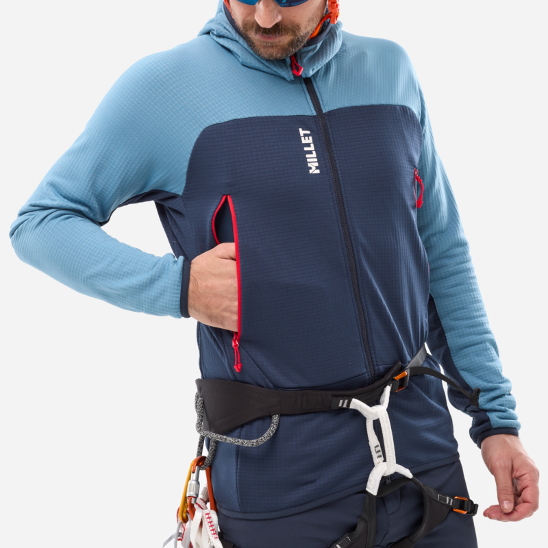 Millet Fusion Grid Hoodie - Fleecevest - Heren
