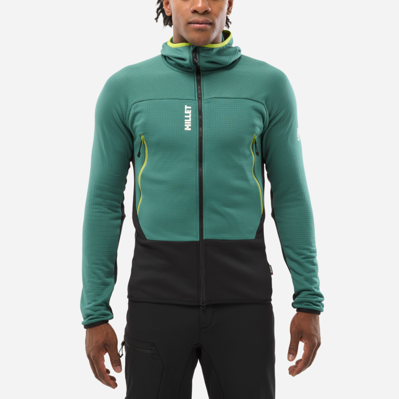Fusion Grid Hoodie - Pánská Fleesová mikina