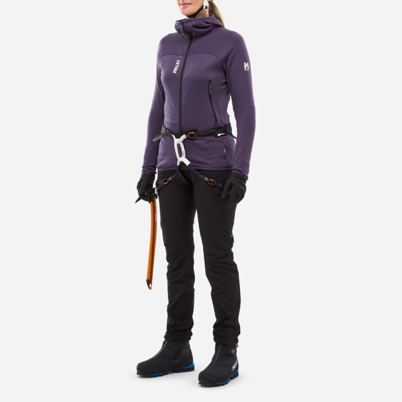 Millet Fusion Grid Hoodie - Giacca in pile - Donna