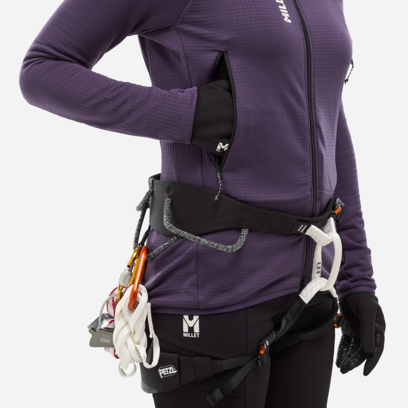Millet Fusion Grid Hoodie - Giacca in pile - Donna