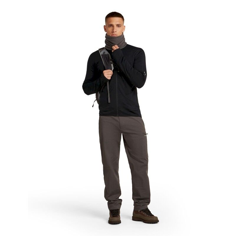 icebreaker Merino Blend 300 RealFleece Descender LS Zip - Forro polar de lana merina - Hombre | Hardloop