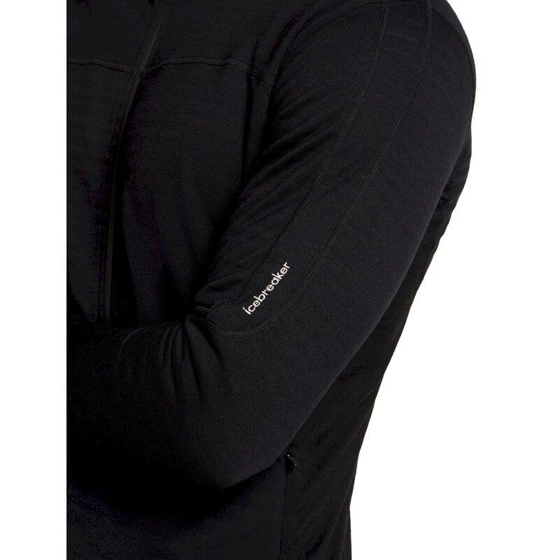 icebreaker Merino Blend 300 RealFleece Descender LS Zip - Merino Fleecejacka - Herr | Hardloop