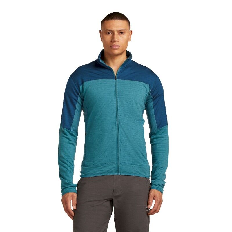 Merino Blend 300 RealFleece Descender LS Zip - Merino Fleecejacka - Herr
