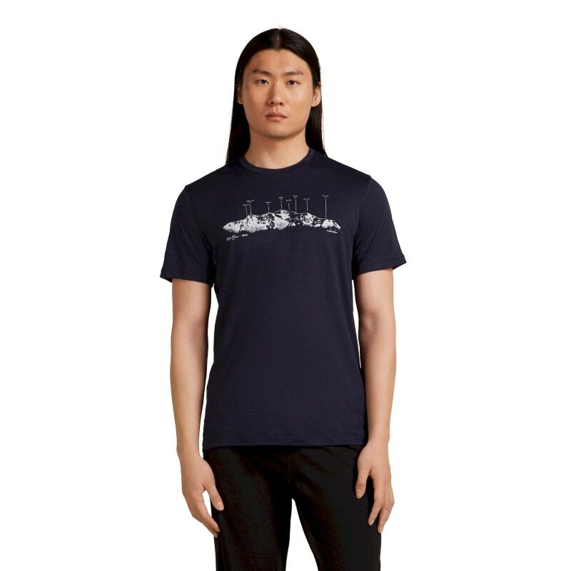 Merino 150 Tech Lite SS Tee The Peaks - Merino shirt - Men's