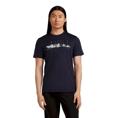 Merino 150 Tech Lite SS Tee The Peaks - Merino-t-paidat - Miehet