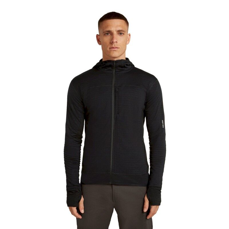 Merino Blend 300 RealFleece Descender LS Zip Hoodie - Fleece de lã merino homem