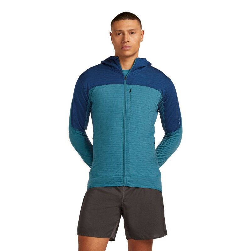 icebreaker Merino Blend 300 RealFleece Descender LS Zip Hoodie