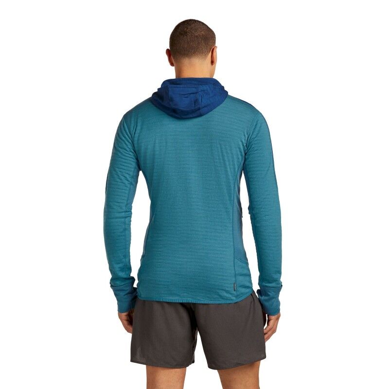 icebreaker Merino Blend 300 RealFleece Descender LS Zip Hoodie - Merino Fleecejakke - Herrer | Hardloop
