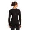icebreaker Merino 200 Oasis+ LS Crewe - Maillot thermique laine mérinos femme | Hardloop