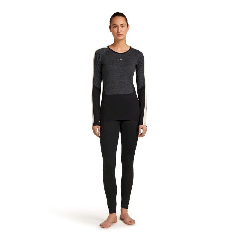 icebreaker Merino 200 Oasis+ LS Crewe - Maillot thermique laine mérinos femme | Hardloop