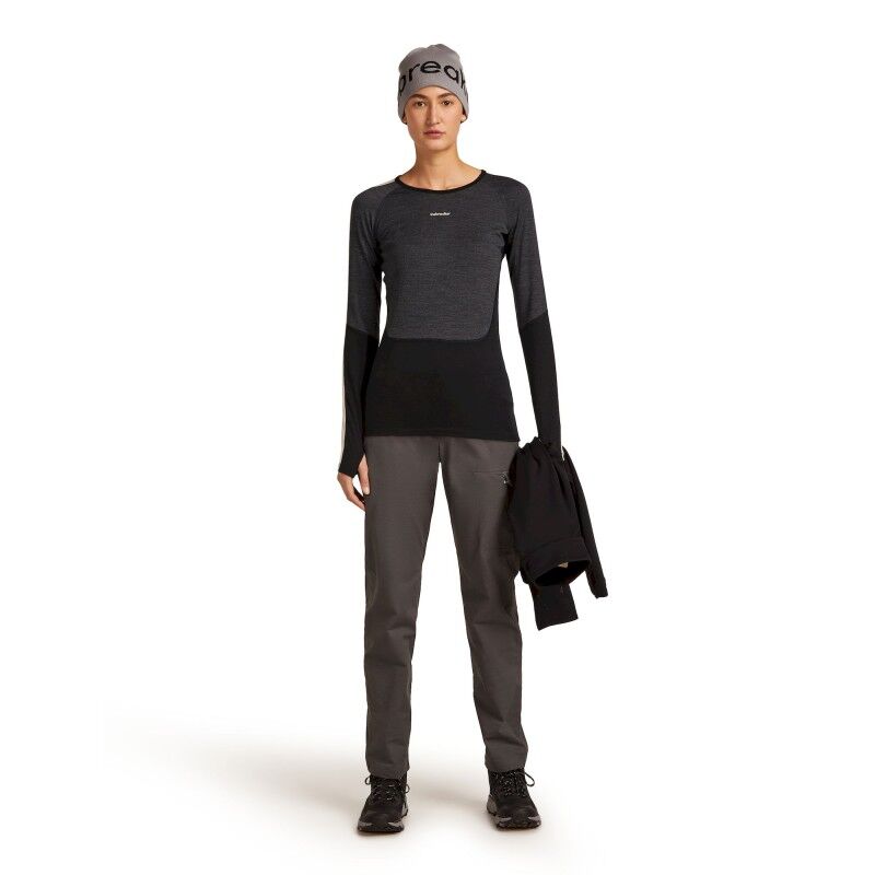 icebreaker Merino 200 Oasis+ LS Crewe - Camisola térmica de lã merino mulher | Hardloop