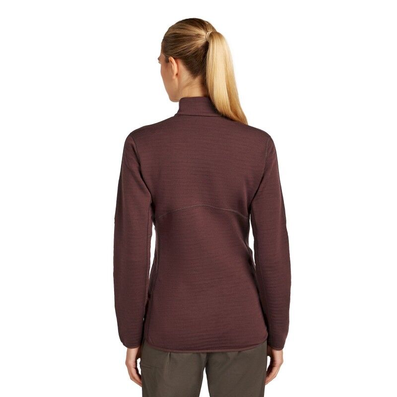 icebreaker 400 RealFleece Descender LS Zip - Merino Fleecejacke - Damen | Hardloop