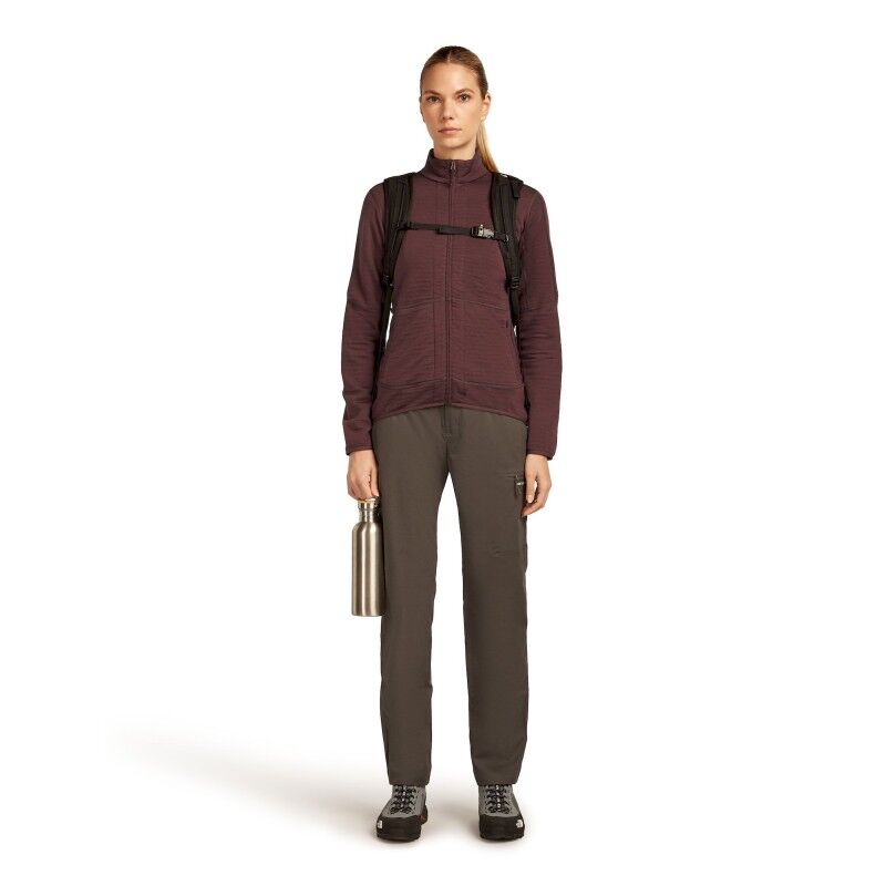 icebreaker 400 RealFleece Descender LS Zip - Merino Fleecejacke - Damen | Hardloop
