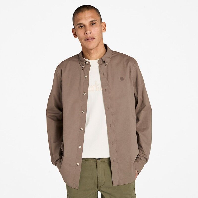 Timberland Strech Poplin Long Sleeve Shirt Camisa Hombre