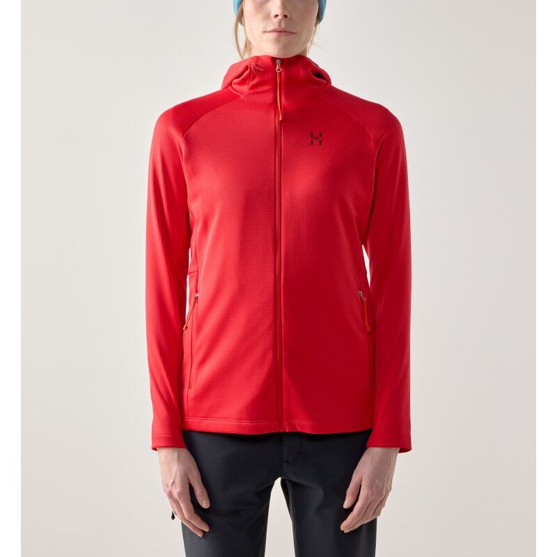 Haglöfs Korp Mid Hood - Fleecevest - Dames | Hardloop